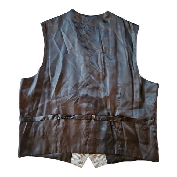 Mens Vitali Three Piece Suit Vested Suit Brand New 48R 43W Gray plaid - Picture 10 of 15